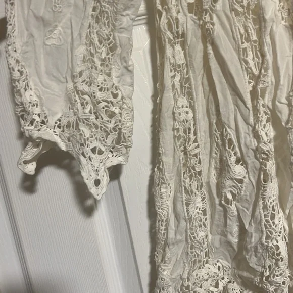 Miguelina Eyelet Knit Off Shoulder Mini Dress - Picture 3 of 7